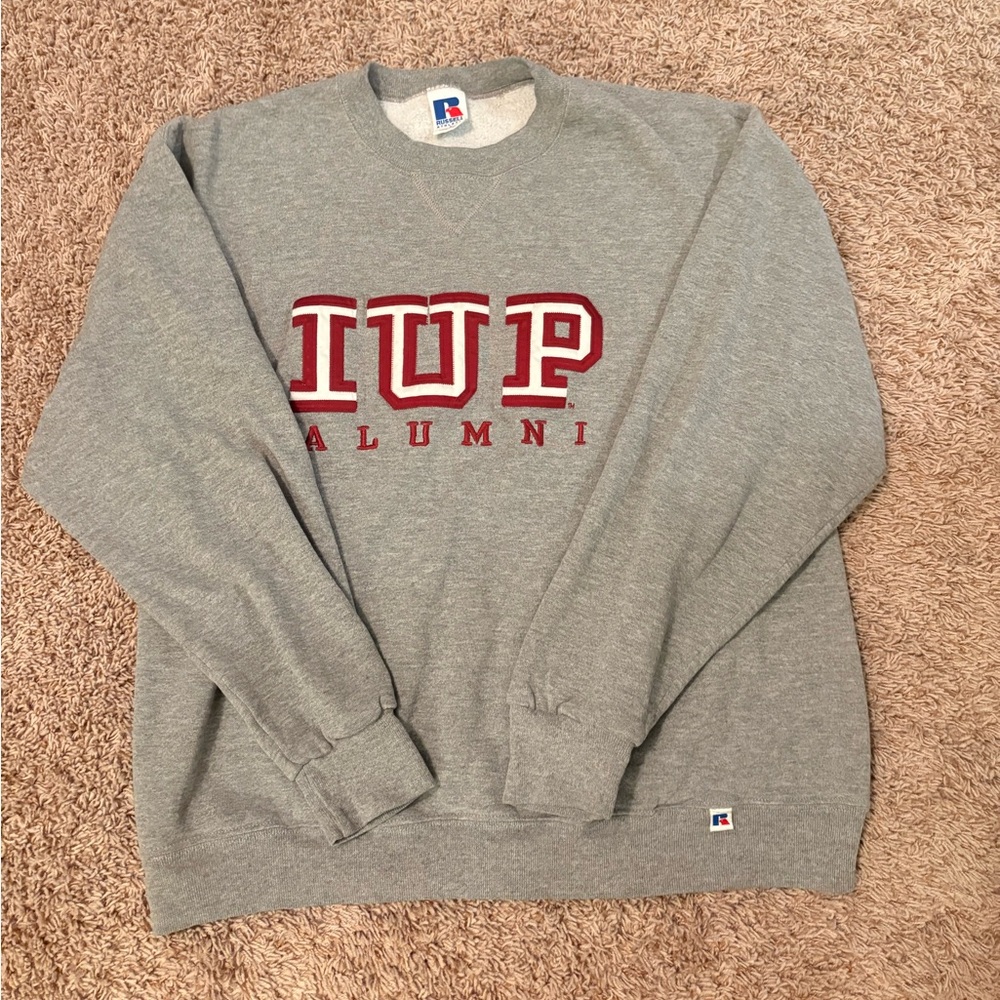 Russell Athletic Men's Crewneck Gray Sweater
